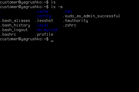 Скрытые файлы